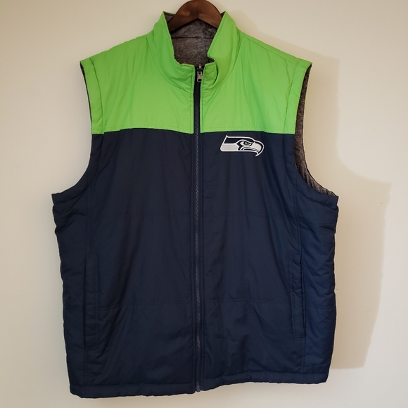 Nfl Seattle Seahawks Reversible Puffer 